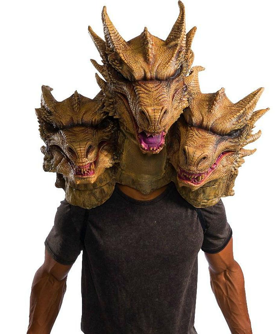 (The Ovehead Deluxe 'Godzilla: KOTM' Ghidorah Latex Mask - Rubies...