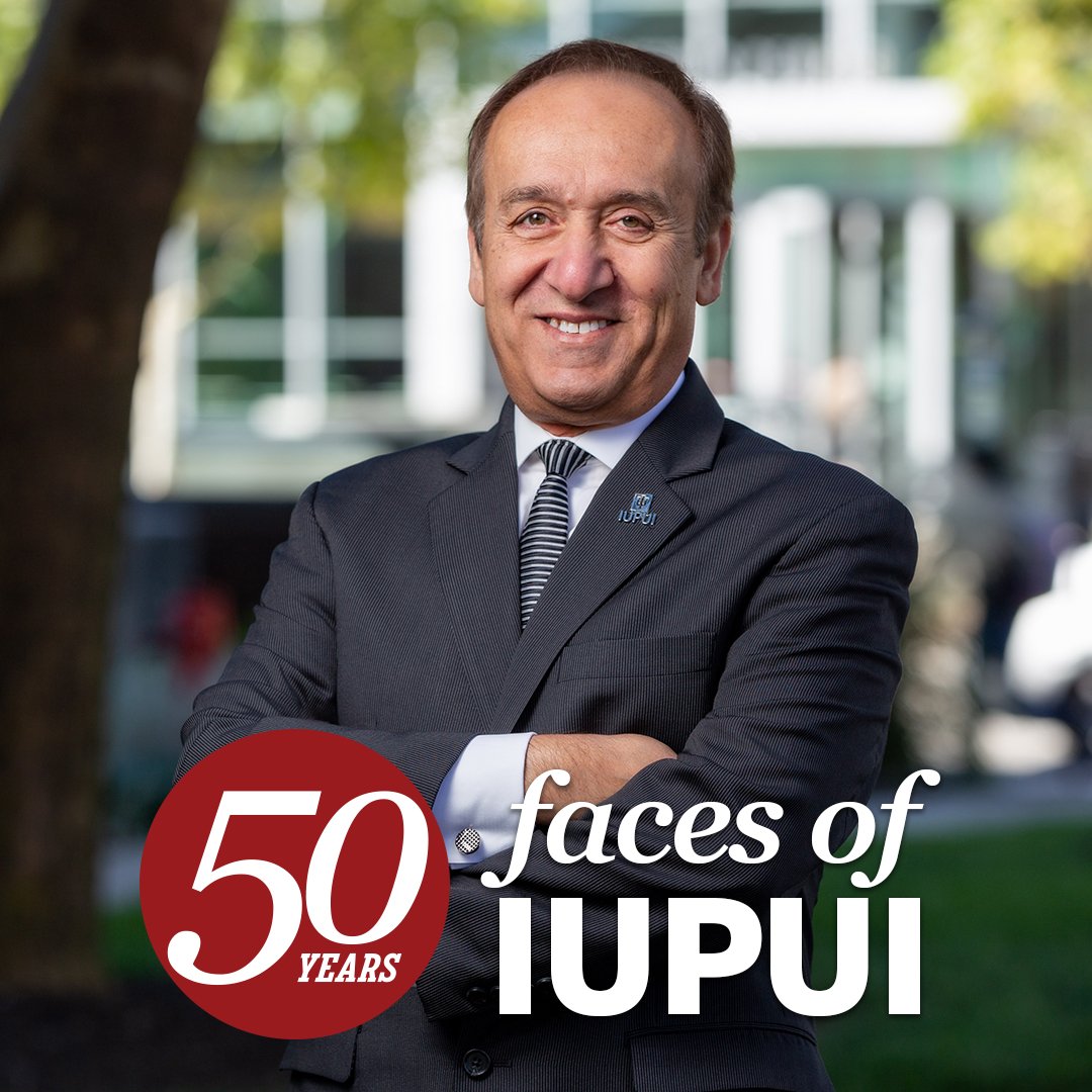 IUIndianapolis's tweet image. You probably recognize our 50th and final "Face of IUPUI." As our fifth chancellor, @paydar has overseen dramatic changes on campus that have helped shape IUPUI into the institution it is today. Read his story: 50.iupui.edu/faces/features… #MyIUPUI