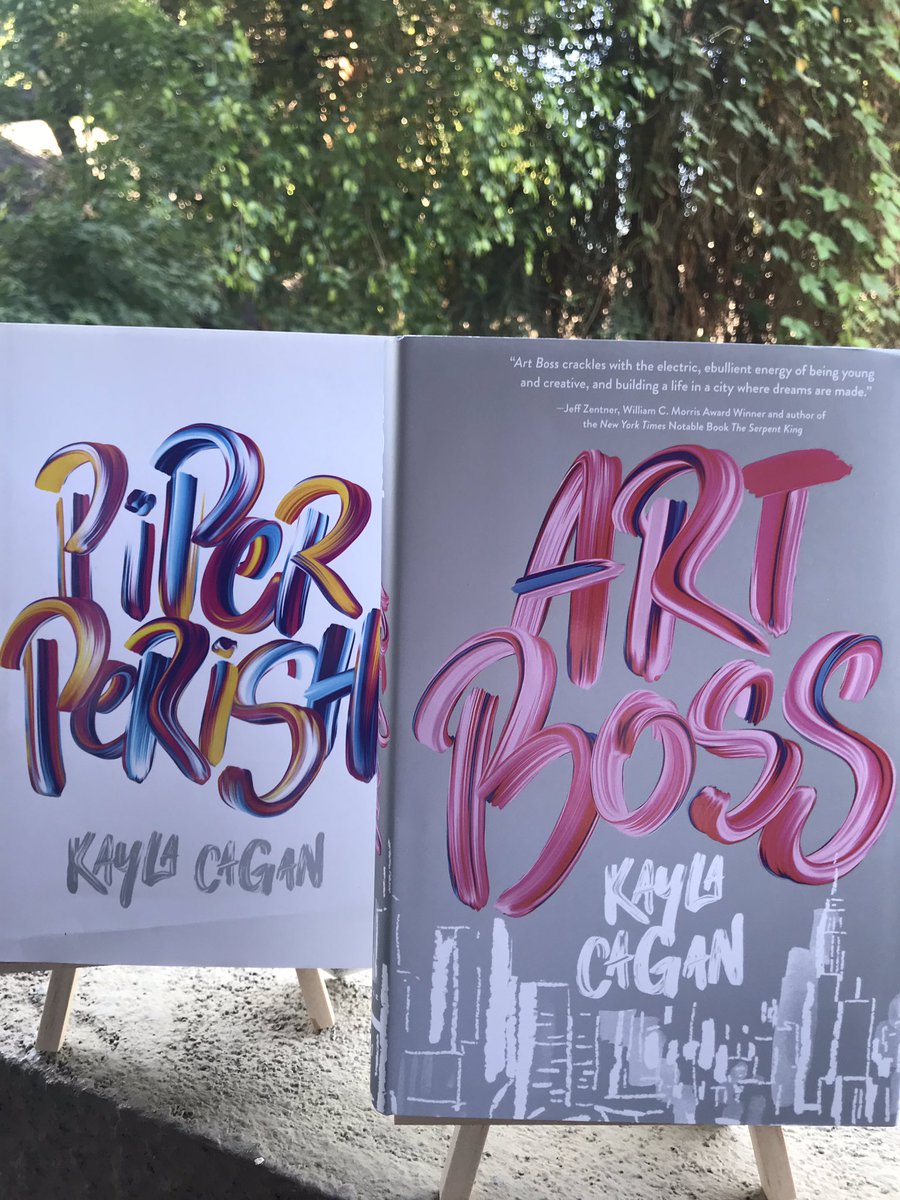 KaylaCagan's tweet photo. How do you do, Fellow Kids? 🛹 July is here and I’m celebrating summer by giving away signed copies of #PiperPerish and #ArtBoss. Head over to my IG @kayla_cagan_writer for the easy breezy deets. #YALit #KidLit #BookGiveaway #Summerreads #SummerReadingChallenge #SummerReading https://t.co/Znm9JTCEFM