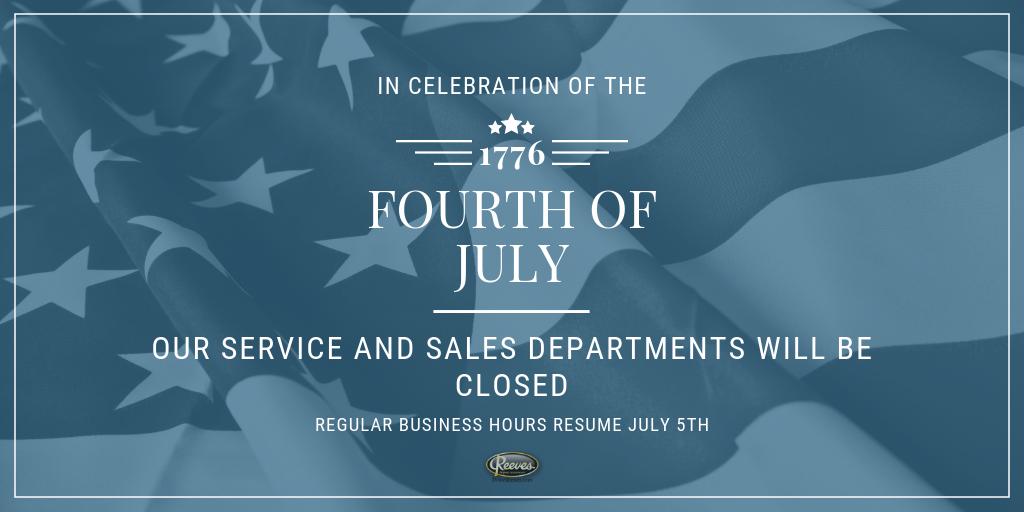 We will be closed this Thursday in celebration of the Fourth of July. Regular hours will resume on July 5th. 🇺🇸