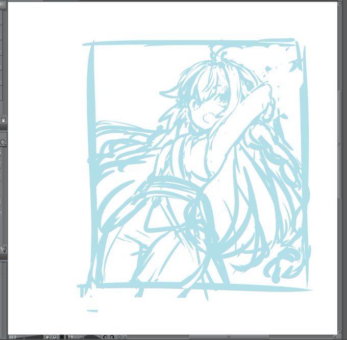 うーん、うーん…。気落ちしたのでラクシュミーさん描いてる(あの流れでなぜアシュを描かぬ) 