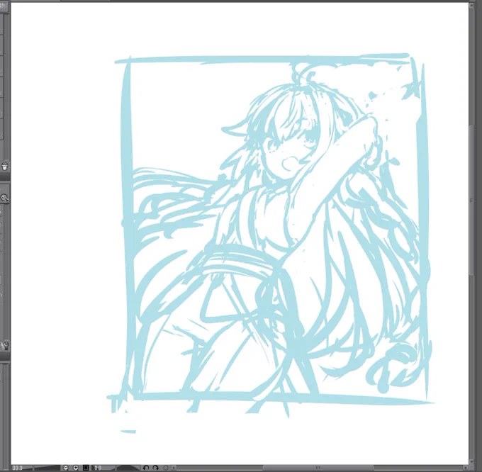 うーん、うーん…。気落ちしたのでラクシュミーさん描いてる(あの流れでなぜアシュを描かぬ) 