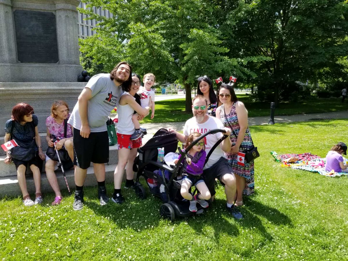 1_Non_Blonde's tweet photo. Hey @WilliamShatner, here's some Canadian #ActuallyAutistic reps (who believe in ABA) wishing you a very Happy #CanadaDay2019 from Queen's Park, Toronto! Hope you get a chance to let loose today, too, Captain! https://t.co/1Z17264Tgt