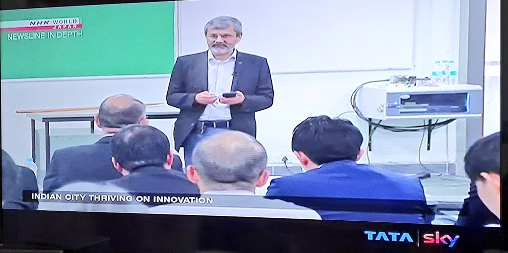 scbra's tweet photo. Accidently switched to @nhk @NHKWORLD_News #Japan and happy to see #Hyderabad #InnovationEcosystem being talked about as the epicenter of innovation in India
@THubHyd @IITHyderabad @JETRO_INDIA @jica_direct_en @Tohmatsu @NITIAayog @amitabhk87 @KTRTRS @jayesh_ranjan @ravignarayan https://t.co/wo6ETVry9j