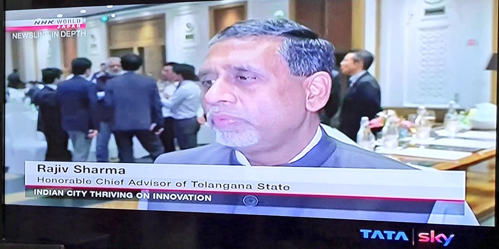 scbra's tweet photo. Accidently switched to @nhk @NHKWORLD_News #Japan and happy to see #Hyderabad #InnovationEcosystem being talked about as the epicenter of innovation in India
@THubHyd @IITHyderabad @JETRO_INDIA @jica_direct_en @Tohmatsu @NITIAayog @amitabhk87 @KTRTRS @jayesh_ranjan @ravignarayan https://t.co/wo6ETVry9j