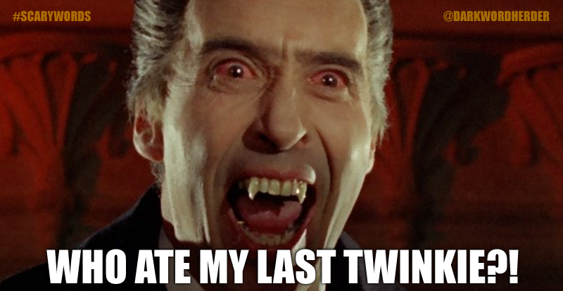darkwordherder's tweet photo. Rule 2: Don't eat other people's Twinkies.

#horror #scary #scared #areyouscared #scarywords #nightmares #paranormal #ghosts #supernatural #zombies #livingdead #undead #horrormovies #dracula #christopherlee #hammerhorror #RealityCheck #twinkies #hostesstwinkies https://t.co/RRV71QVk4x