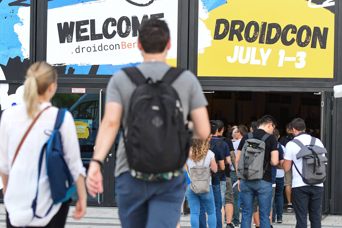 droidconBerlin's tweet photo. Our #InteractiveDay is over and what a day it was! Thanks to everyone pitching their talk idea, taking part in our Speed Networking, and being there to enjoy, learn and connect with each other. Tomorrow is gonna kick off with some big news and our keynote! #DCBERLIN19 https://t.co/hzO6MdHYs0