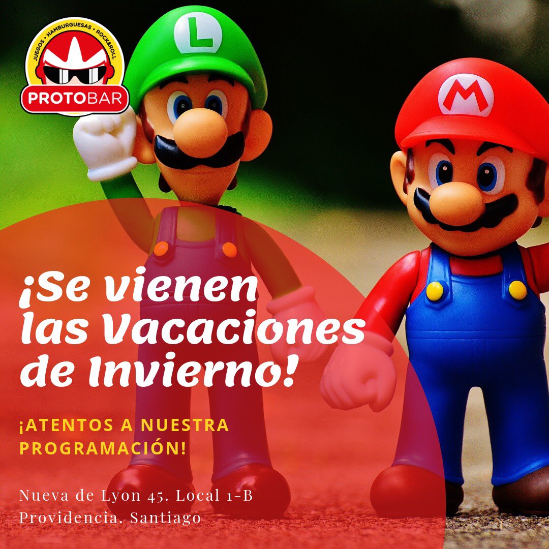 ¡Llegó Julio y con el las Vacaciones de Invierno! ☃️Nosotros ya nos estamos preparando. Estén atentos a la agenda de actividades de <a href="/Protobar/">Protobar</a> para disfrutar de esos días libres con los más pequeñitos. 🎮🏅Visítanos en #Providencia. #VacacionesInvierno #Chile #Santiago
