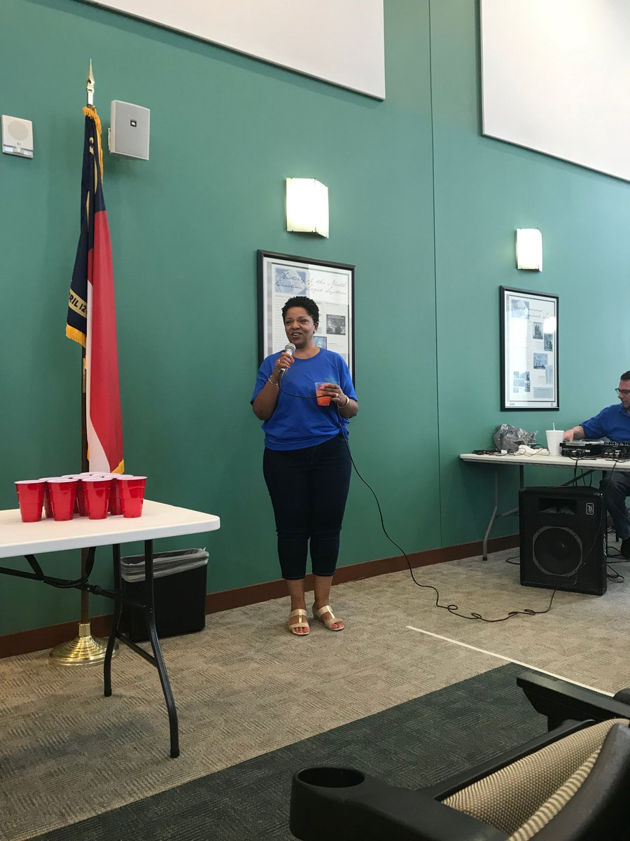 MeckClerk's tweet photo. On June 20, 2019, Mecklenburg County Clerks celebrated the 3rd Annual Clerk’s Day. Each year, Clerk’s Day is commemorated during the third week in June to recognize the significant efforts made by Clerk Chinn-Gary and her assistant and deputy clerks to advance court excellence. https://t.co/zRyWjxmyPv