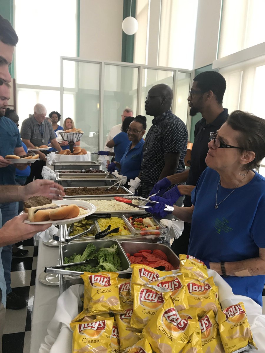 MeckClerk's tweet photo. On June 20, 2019, Mecklenburg County Clerks celebrated the 3rd Annual Clerk’s Day. Each year, Clerk’s Day is commemorated during the third week in June to recognize the significant efforts made by Clerk Chinn-Gary and her assistant and deputy clerks to advance court excellence. https://t.co/zRyWjxmyPv