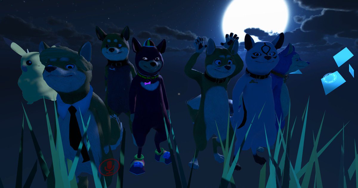 Hanging out with the shibas #ShibaSquad @VRChat