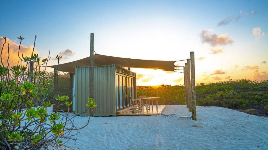A shipping container in paradise... It's blooming expensive, but absolutely beautiful! #container #shippingcontainer buff.ly/2WumYWd