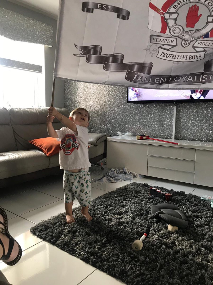 Our youngest member is buzzing for Saturday 🇬🇧🇬🇧