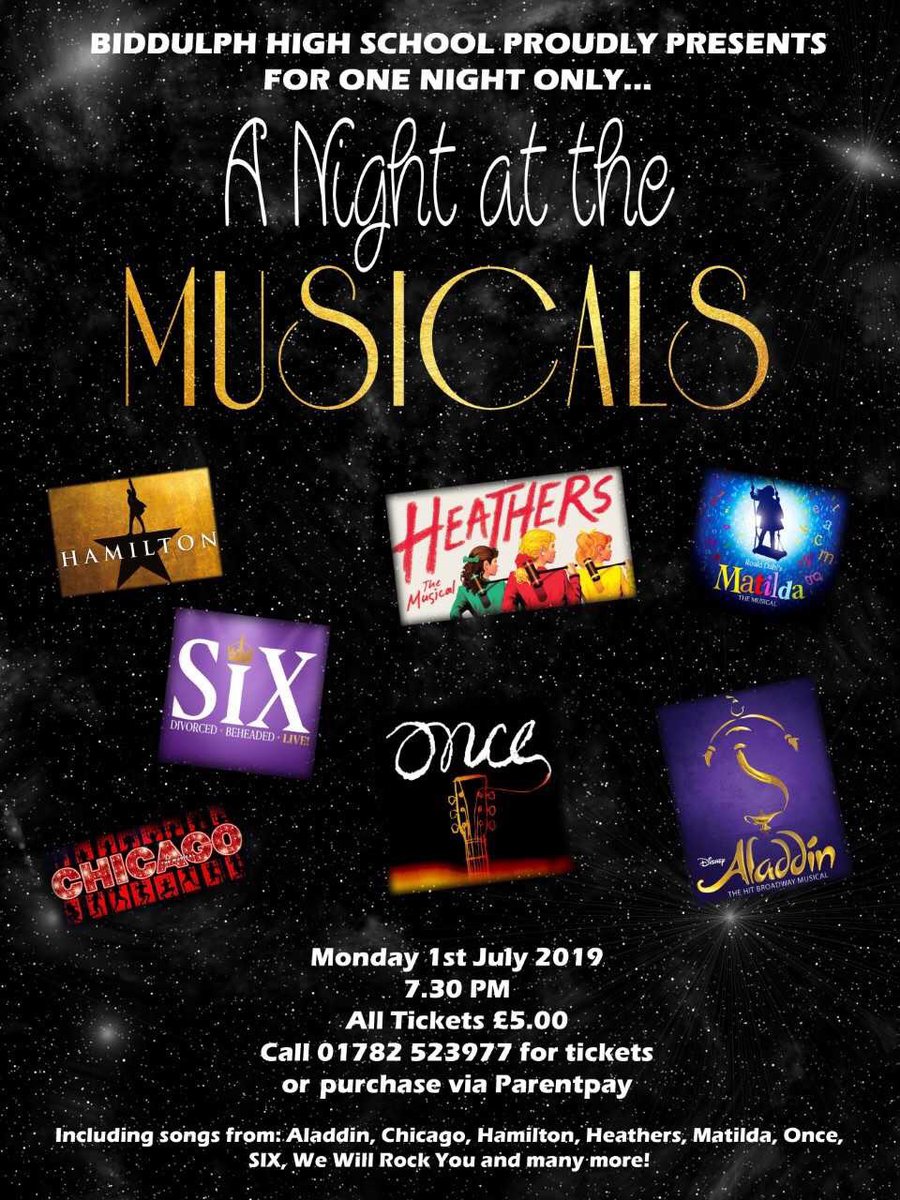 Full house all ready for A Night at the Musicals with the talented students <a href="/BiddulphHigh/">Biddulph High School and Sixth Form</a> <a href="/Bh6Form/">Biddulph Sixth Form</a>