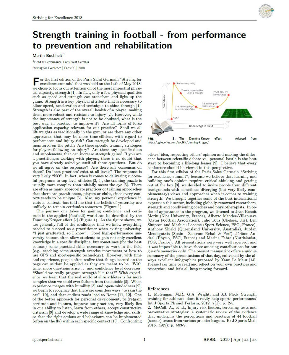 mart1buch's tweet image. @PSG_Performance Striving for Excellence Summit:
💪⚽️ Strength training in football - From performance to prevention and rehabilitation! bit.ly/2RGSNFs