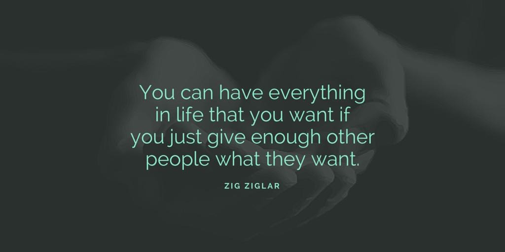 "You can have everything in life that you want if you just give enough other people what they want."
#ZigZiglar

#quote #smallbiz
