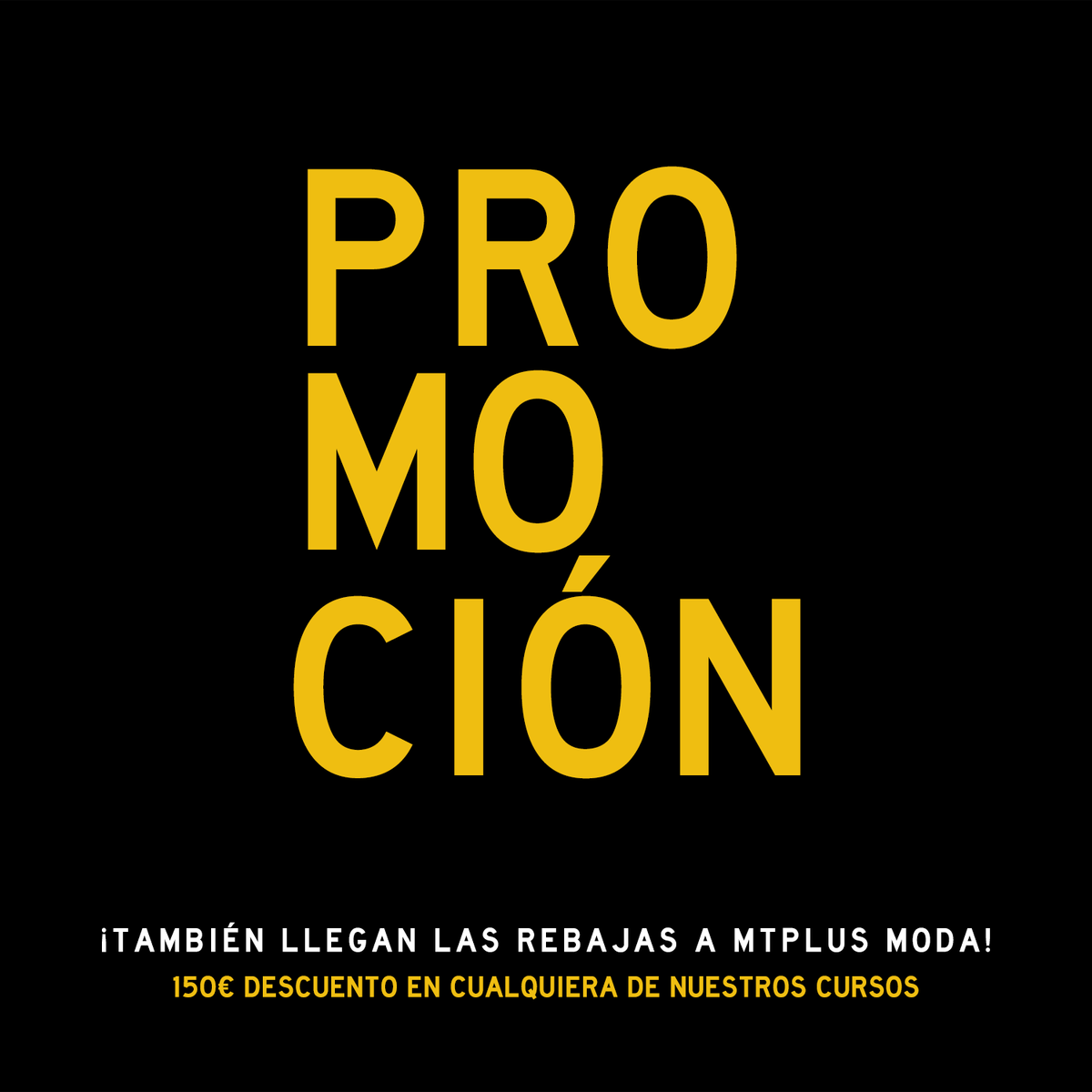 mtplusmoda's tweet photo. Desde MTPlus Moda creamos nuestras propias "rebajas" 😄 por ello os ofrecemos 📍 150€ DE DESCUENTO en cualquiera de nuestros cursos.

Más información:
📩 info@mtplus.es
📲 699 477 411
☎️ 934 519 661 https://t.co/3LNoY33vf4