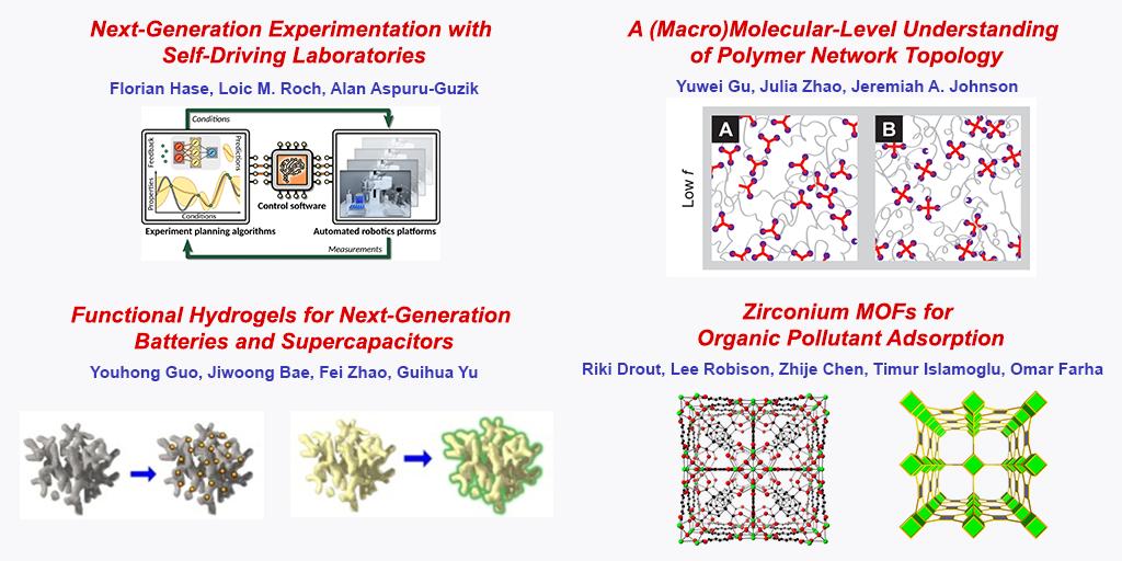TrendsChemistry's tweet photo. *Free access* to our four "most read" articles over the month of June. Wonderful contributions from: @A_Aspuru_Guzik (https://t.co/JCQIjOoVo7); @johnsonchem (https://t.co/VjXVfStg04); @UT_YuGroup (https://t.co/ls4nYAv5jP); and @Farhomies (https://t.co/FtQQ50YSnU). #RealTimeChem https://t.co/om0zL5Z78Z