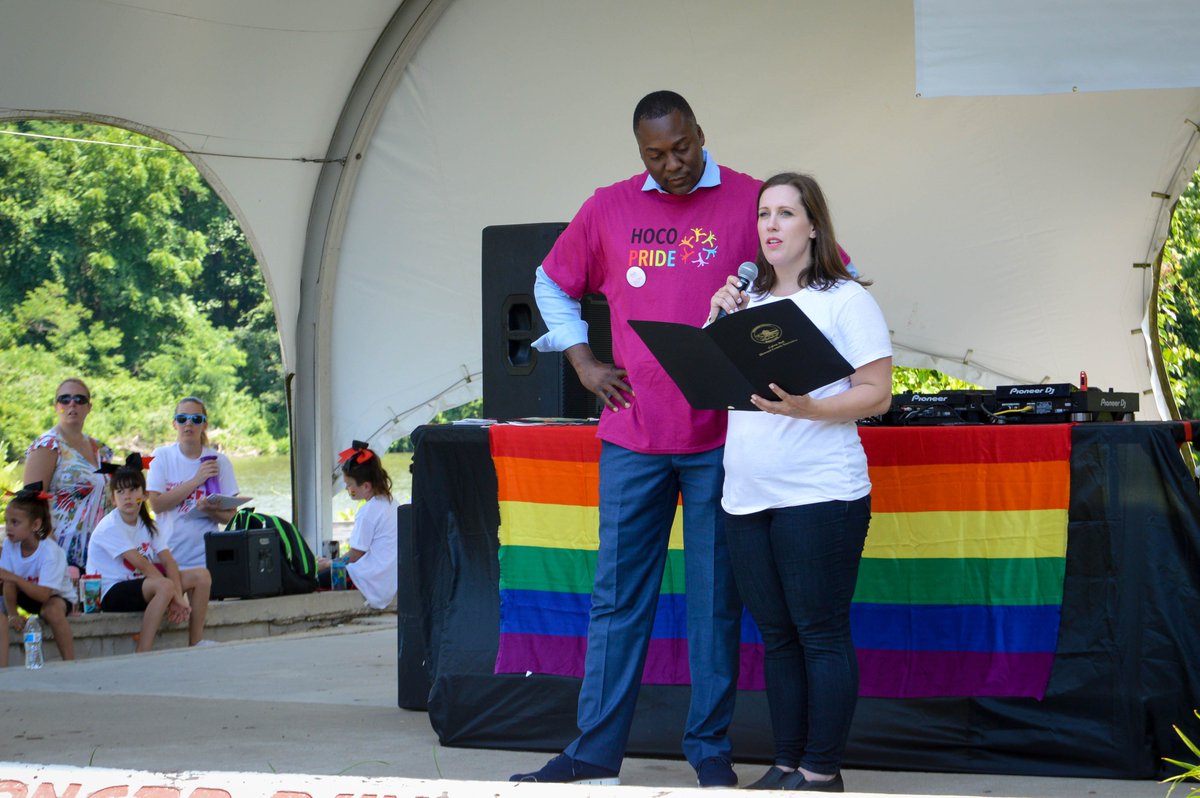 As #Pride month comes to an end, I was so honored to attend #HoCoMD's first Pride event this past weekend!

Thank you to everyone who has fought &amp; pushed for LGBTQ+ rights in our county, state, &amp; country, and a huge thank you to the organizers who made <a href="/hocopride/">Howard County Pride</a> possible.