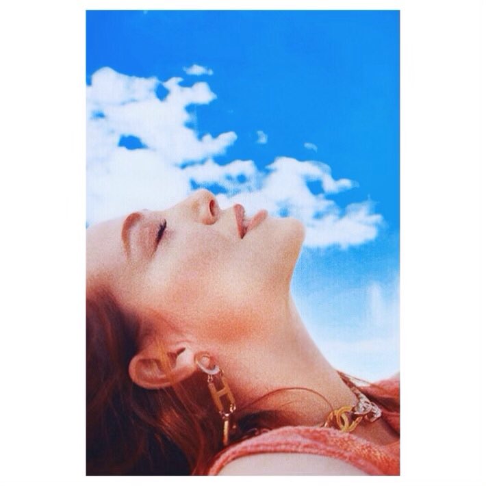 She looks so serene and at peace like an angel, i could stare forever   #ElçinSangu 