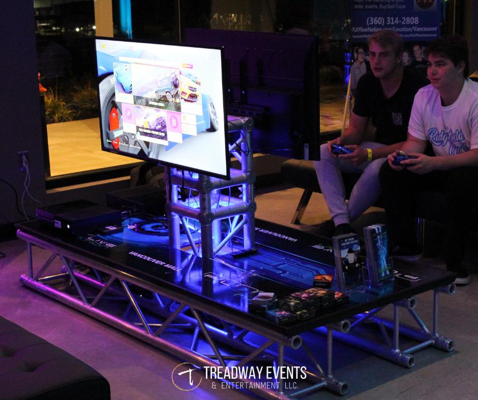 TreadwayEvents's tweet image. We designed these custom PLAYlive Nation video game booths, complete with graphics and under lighting for the Ridgefield Senior Grad Party. The kids LOVED them!

#specialeventpros #eventplanners #treadwayevents  #eventproduction #eventprofs  #eventmanagement #eventdecor