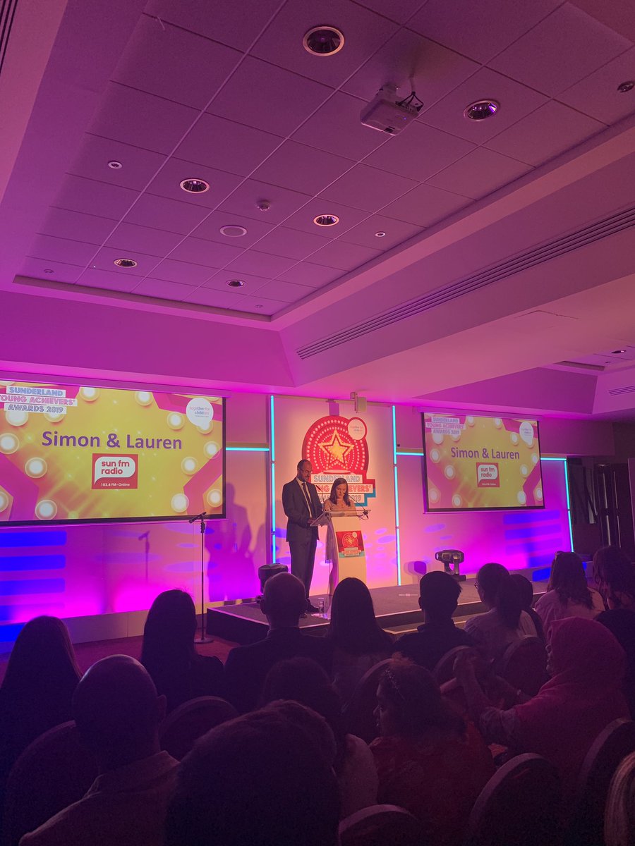 ChrisRansonSCC's tweet photo. Brilliant night celebrating Sunderland’s Young Acheivers tonight at @StadiumOfLight 

Always in awe at how all these young people half my age are better than me at completely everything 😂

Great for ourselves at @sunderlandcarer to sponsor an award too 👏🏼

#SunderlandYA2019 https://t.co/R67KnBNzoX
