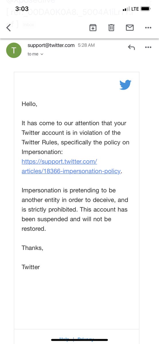 XposedCB's tweet image. So pathetic man, So sick and tired of talking to twitters robots. They banned my 20k Follower Twitter account for impersonating Xposed. I AM XPOSED. they won’t even allow me to provide proof. I just get the same robotic answers everyday. 

@TwitterSupport