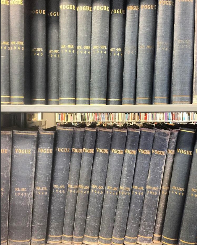 FIDM_Library's tweet photo. #DYK that the library has bound collections of mags like @VOGUE and @harpersbazaarus dating back to the 1950s? #ResourceWeLove #FIDMReads https://t.co/VwHoPSWfbS