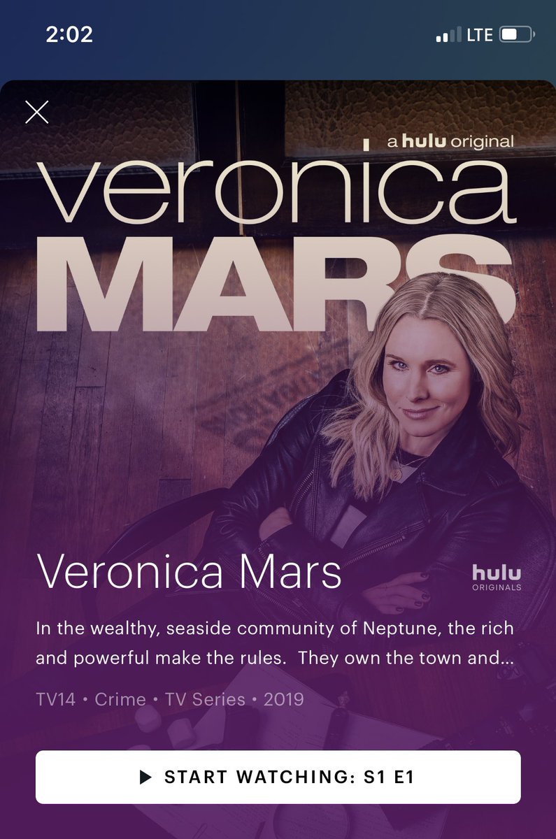 lisagravey101's tweet photo. Time to binge! @veronicamars https://t.co/0R5EzMyIN4