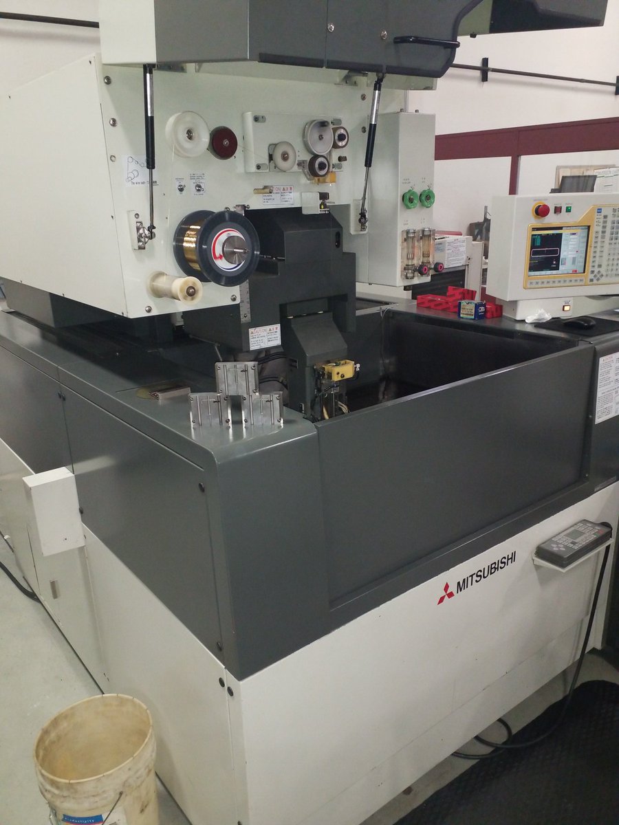 badiemold's tweet photo. EDM wire machine making good parts as the newest member of BA https://t.co/3U6jk2j4XF