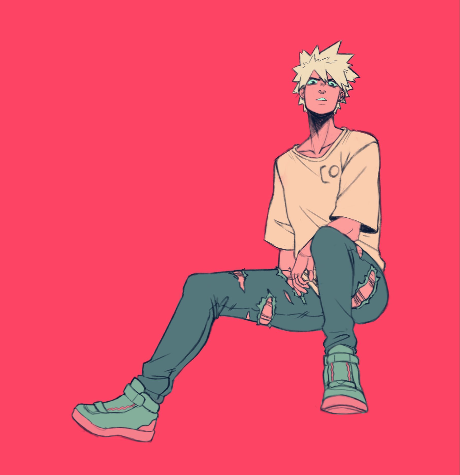 Anime Ripped jeans My Hero Academia Drawing Anime black Hair human  fashion Illustration png  PNGWing