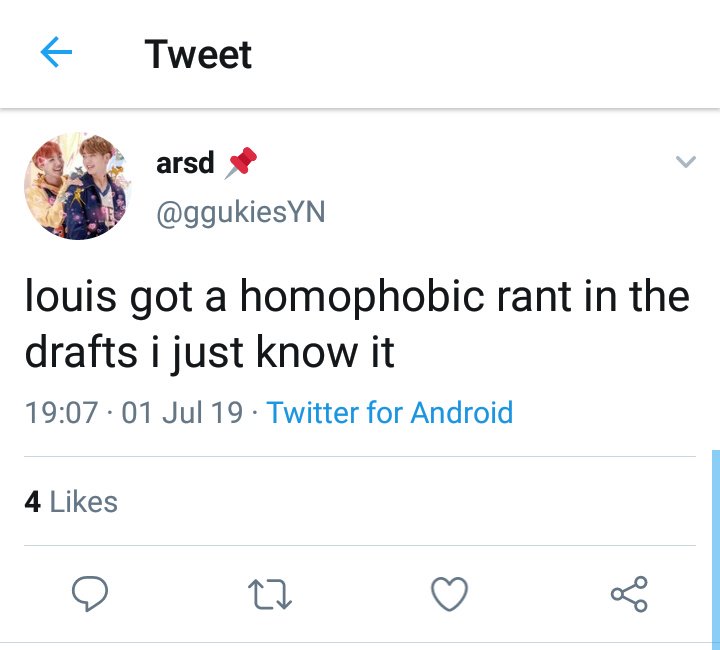 sungoldhs's tweet photo. Yall call Louis homophobic? For what? For not wanting to be sexualised infront of national TV? For being mad that they did it without Louis' permission? For standing up for himself? When he does something, Yall mad. When he doesnt do anything, Yall mad. Legit, FUCK outta here https://t.co/B7jkUqcY8S