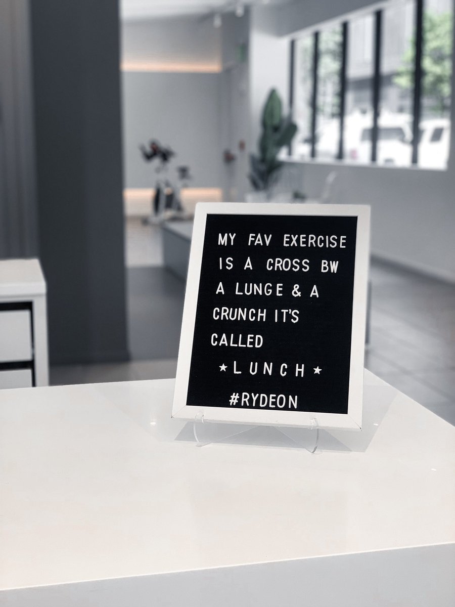 New lunchtime schedule Downtown has us feeling REAL productive during our lunch break. Have you tried our new RYDE 30 classes? 🔥