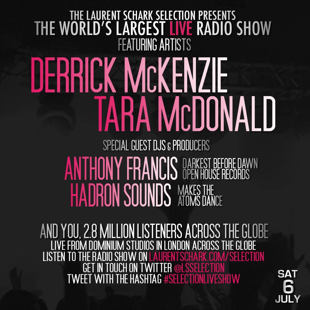 lsselection's tweet photo. Tomorrow #selectionliveshow https://t.co/nAZeWSOhf4 with
@degzy99
@taramcdonaldtv
@AFrancis_DJ
@Hadronsounds

Info: https://t.co/n1tQOquX6c https://t.co/9XvD0IQ25p