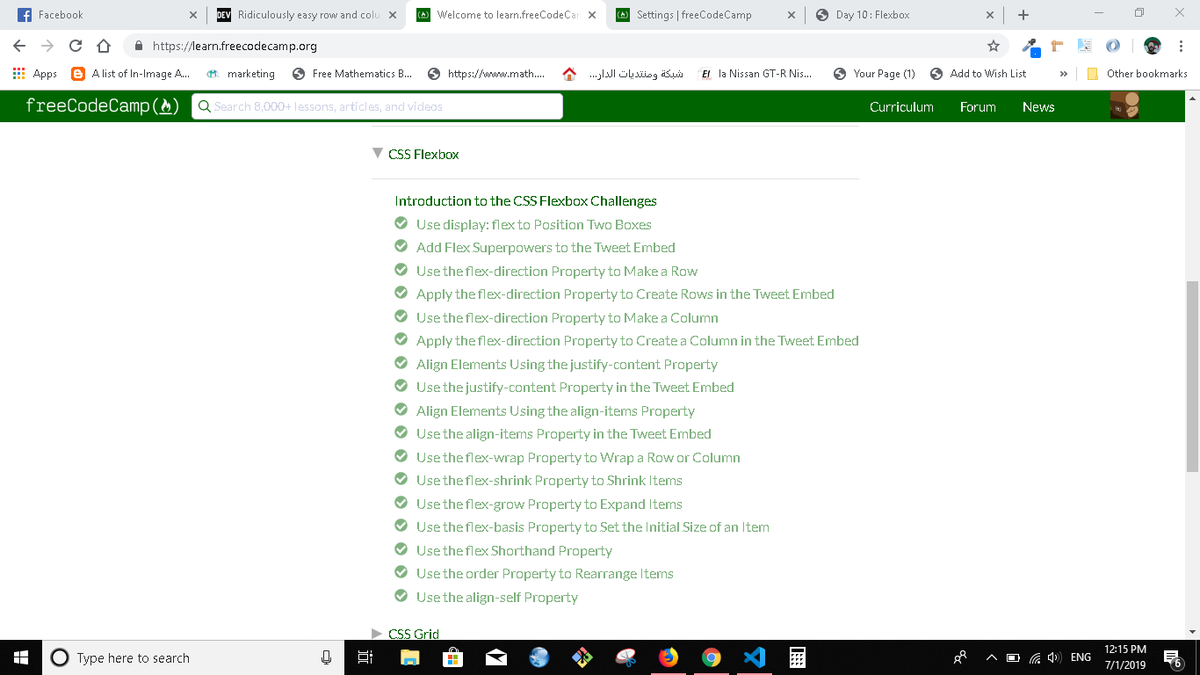 chatbi_mustapha's tweet photo. Day 10 , made simple Flexbox grid and completed freecodecamp flexbox section :)

https://t.co/ZMoPTGUKmW

#100daysofcode #html , #css , #programming #coding #js #javascript #react #reactjs #ui #ux #developer #ui_developer https://t.co/JfB0BBhyH2