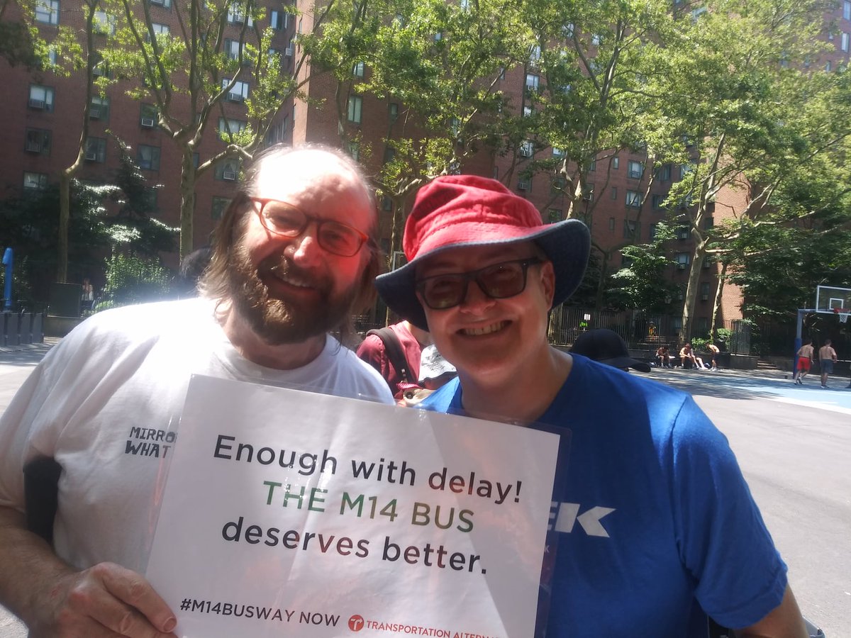 TA_Ambassadors's tweet photo. Out in Stuy Town fighting for a speedy M14 and a car-free 14th street! WE are the transit riding majority and WE WILL implement a transformative bus corridor for NYC. 

#14thStreetBusway https://t.co/yaReSVekSf