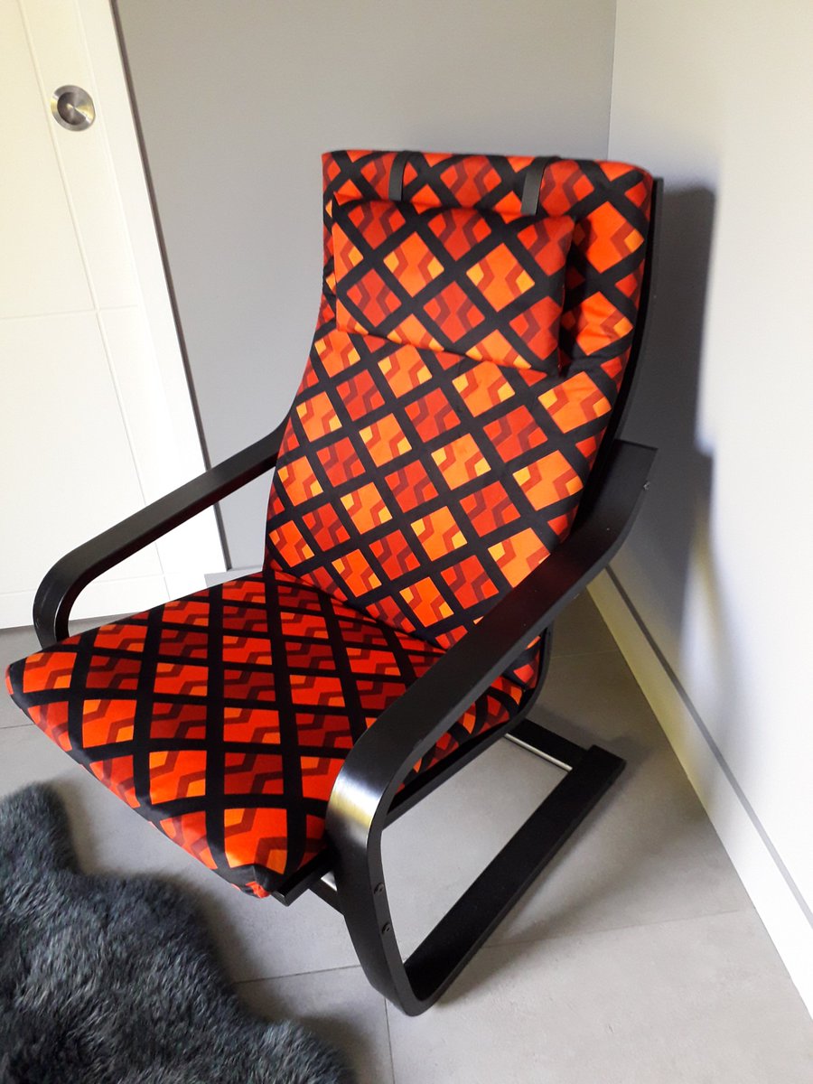 LABI_Designs's tweet photo. Hello @IKEAUSA @IKEA_France how do you like your seat customized by @LABI_Designs? Homemade logo, italian quality fabric, local decorator. Comments welcome #Ikea #MondayMotivation @IKEAITALIA https://t.co/Y22jLn3aBG