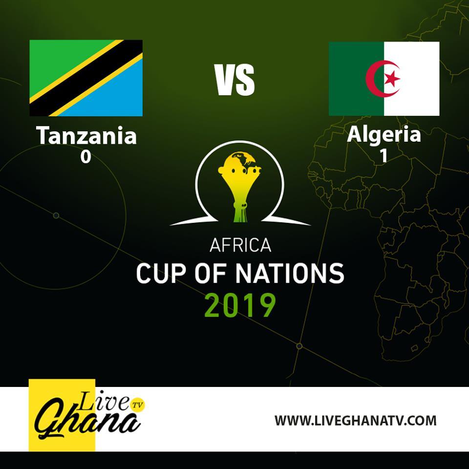 GOOOOAAAL | I. SLIMANI scores a goal for Algeria. #Tanzania - #Algeria 0-1 #TotalAFCON2019 #TANALG
#liveghanatv #liveghana #liveghtv #afcon2019
bit.ly/2IZ42Fx