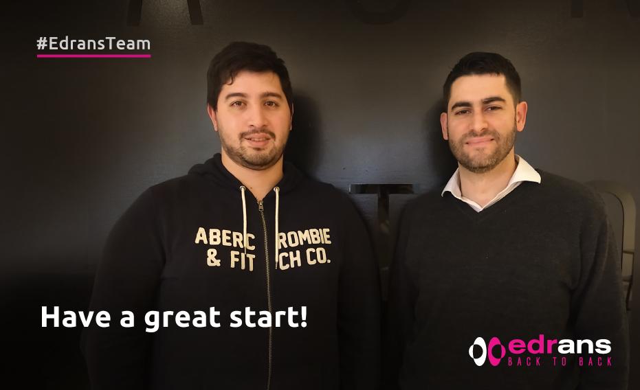 edransIT's tweet photo. These talented people have joined #Edrans to face our new challenges & projects!
Francisco González has joined the #SiteOps Team area. Mauro De Lillo is part of the Edrans #TraineeProgram. Nahuel Hernández, Gustavo Wasser and Diego Sgro have joined the #CloudEng Team!
Welcome! https://t.co/Y2nzHprEZi