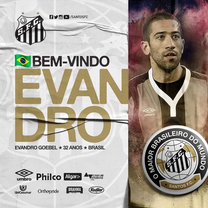 ForcaQuarta's tweet photo. #SantosQFC

#SantosFC acerta a contratação de Evandro.

O meia de 32 anos com passagens por Palmeiras e Porto (POR) estava no Hull City da segunda divisão inglesa.

O atleta, que estava livre no mercado vem apenas sob o custo do salário e uma pequena comissão.

🗞@gazetaesportiva https://t.co/CMpx7bJ5GT