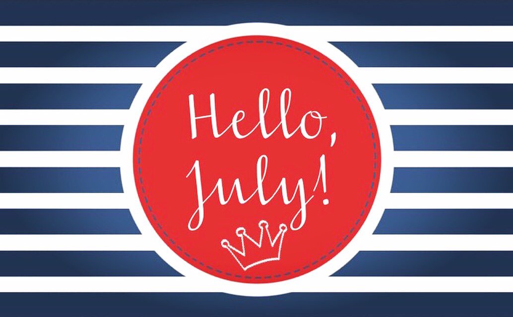 Helloooooo, July!! #HelloJuly #ZTACharlotteAlum #ZTA #ZetaAlumnae #NCZeta 👑💙❤️🇺🇸❤️💙👑