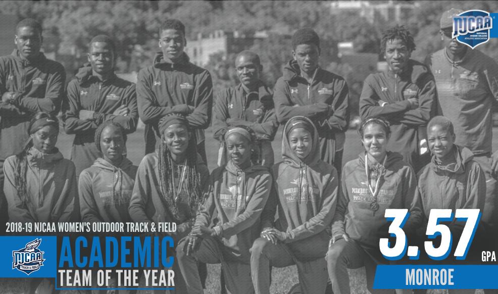 It's a tie 󠀽↔️

Monroe and Southern Idaho both recorded a team GPA of 3⃣.5⃣7⃣ to earn <a href="/NJCAA/">NJCAA</a> Women's Outdoor Track &amp; Field Academic Team of the Year honors!
