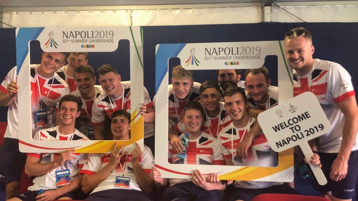 Tomorrow afternoon we play our first game, against Russia, at the World University Games. Looking forward to a great competition 🤽‍♂️🇬🇧 <a href="/Napoli2019_ita/">Napoli 2019 Summer Universiade</a> #GBStudents