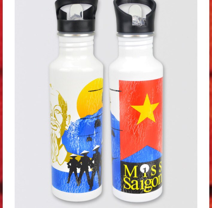 soy_what's tweet photo. It’s #plasticfreejuly2019 what’s your favourite way to #reduceplastic every day? My favourite is my Miss Saigon metal water bottle - got it when I went to see it, only a fiver, best bottle ever!!! I LOVE it! #reducesingleuseplastic #refill https://t.co/ql970qe4CR