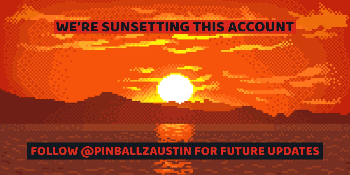 We're making some changes to our Twitter. Follow @PinballzAustin for future updates on all three Pinballz locations!