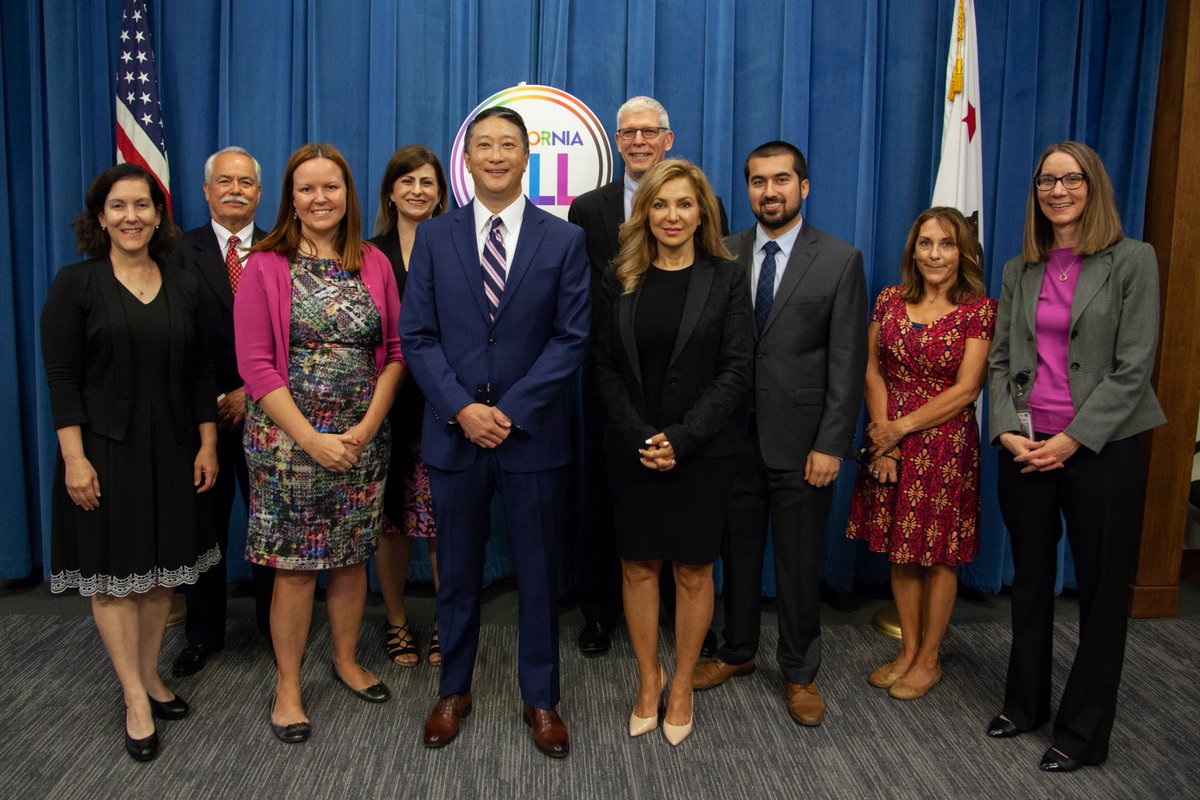 CA_Trans_Agency's tweet photo. This morning, David Kim took the oath of office to become Secretary of CalSTA. Secretary Kim said he looks forward to continuing the Agency’s mission of advancing a safe, environmentally sustainable transportation system that maximizes mobility for all Californians. https://t.co/ULoytd7nrO