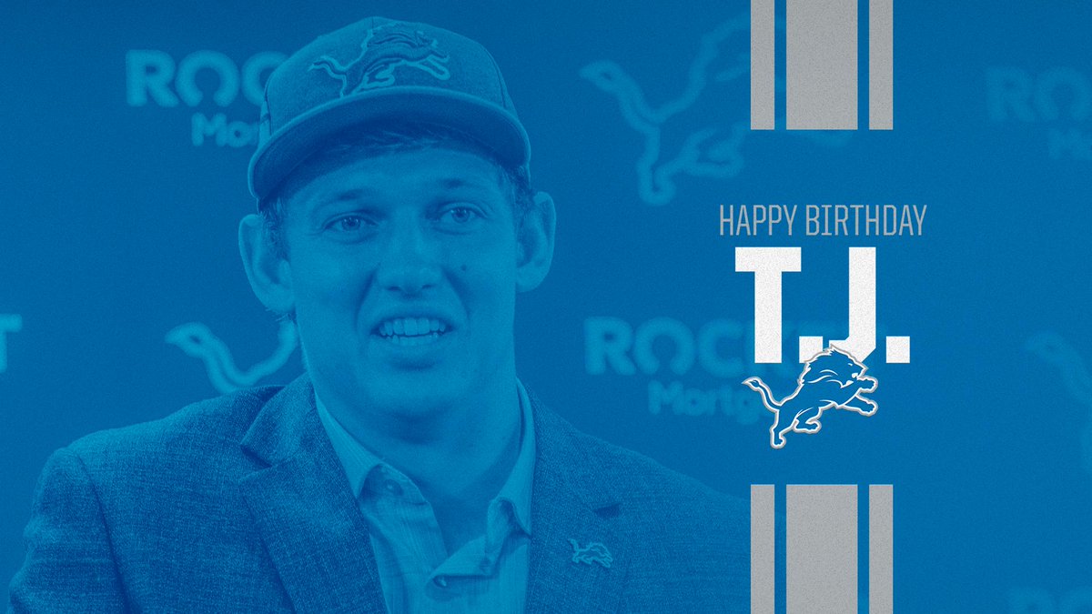 Lions's tweet photo. Happy birthday @TheeHOCK8!

Retweet to wish T.J. a great day. 🎂 🎉 https://t.co/5zrL9mEdzB
