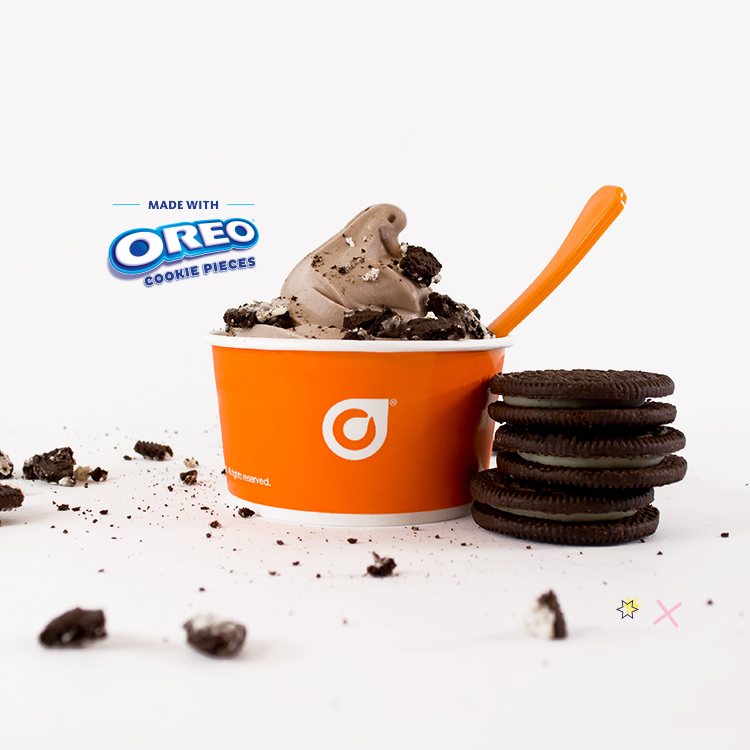 OLWoodlands's tweet photo. Stop by Orange Leaf  the month of July to try our NEW Cookies 'N Cream Gelato made with OREO® Cookie Pieces. Snap a selfie of you enjoying this flavor and enter for the chance to win a $1,000 gift card. No purchase necessary. Visit https://t.co/IPDHqWso86 for all the details. https://t.co/55RG7WOxSo