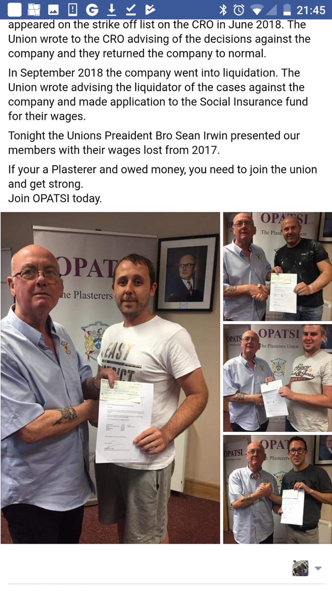 IrishGroup's tweet photo. OPATSI 
Getting members paid #BogusSelfEmployment #opatsi  #getreprented https://t.co/Ed6SXmDopB