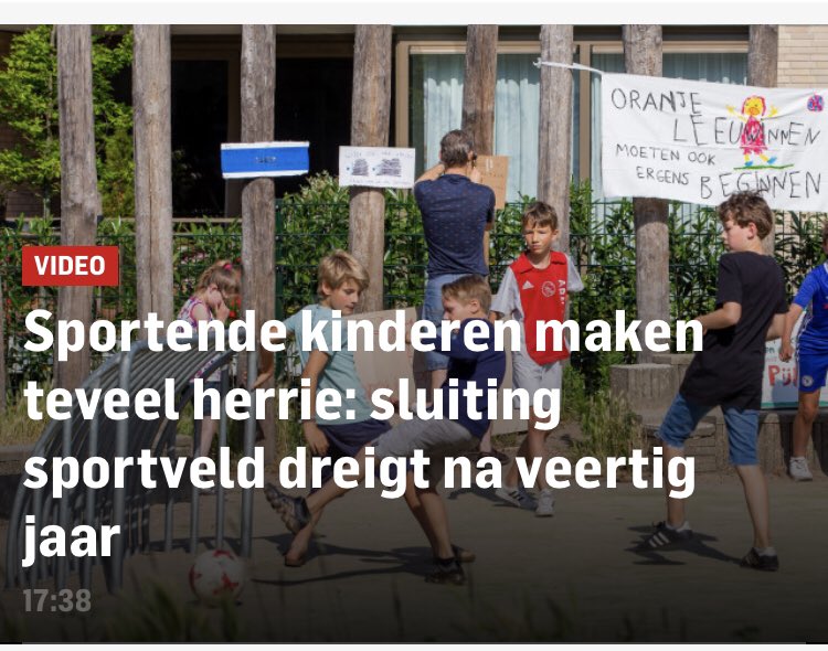 jasparov's tweet photo. Sluiting sportveldje dreigt bij Nijmeegse basisschool de Buut, te gek. In 2003 speelde iets soortgelijks elders. Destijds mijn commentaar: arme samenleving. Nu in herhaling voor 2019. Triest. @gem_Nijmegen https://t.co/LuGu0rsl6l